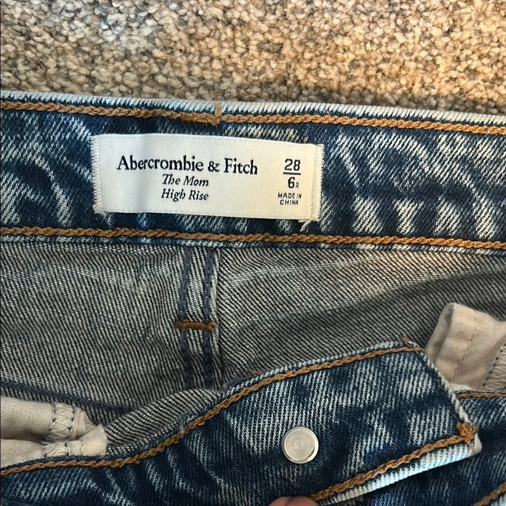 EUC ABERCROMBIE Distressed Blue Jeans 
WORN TWICE - Picture 2 of 3